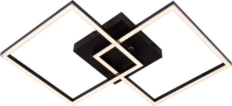 Lucide arianne - plafonnier (plafonnier) - led - cct - 1x23w 2700k 4000k - noir