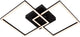 Lucide arianne - plafonnier (plafonnier) - led - cct - 1x23w 2700k 4000k - noir