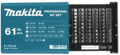 Jeu d'embouts de tournevis Makita, 61 pièces
