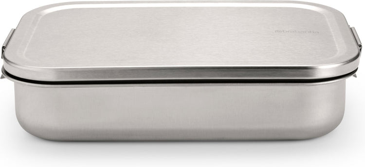 Brabantia make take lunch box boîte à pain - grande - acier inoxydable