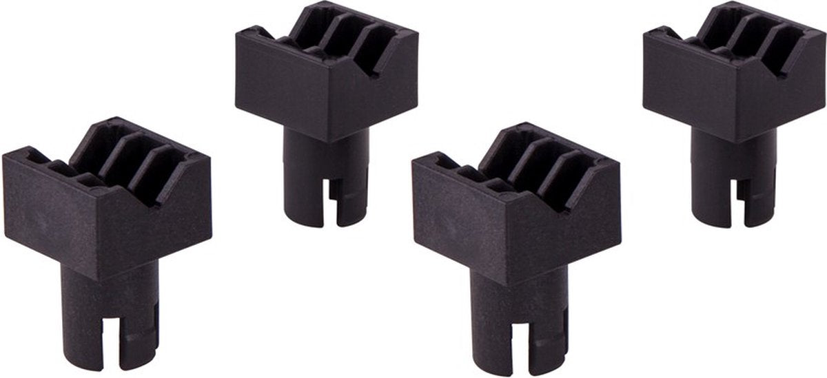 Wolfcraft - 4 mâchoires de serrage pour table de travail - pince pour plan de travail - pince pour établi - 6172000