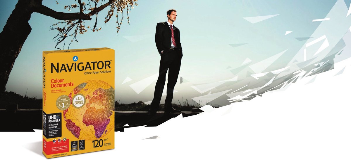 Navigateur de documents couleur papier a4 120gr blanc