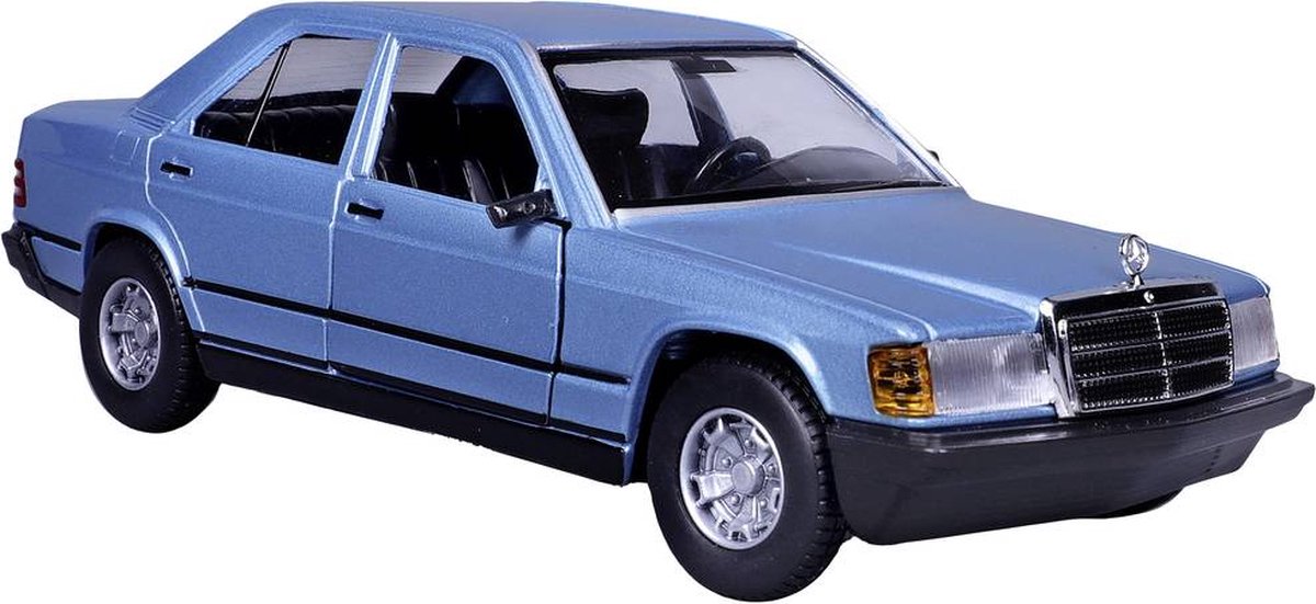 Bburago Mercedes 190e 1987, bleu 1:24 voiture