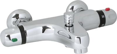 Robinet de bain Plieger verano - robinet thermostatique - robinet de bain thermostatique - 15 cm - chrome