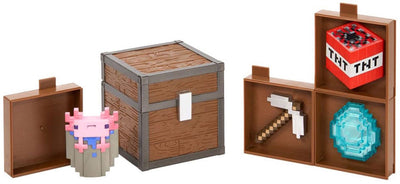 Noble collection minecraft coffre à butin grottes 10 cm réplique : à échelle réduite