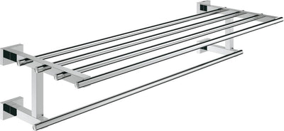Porte-serviettes cube Grohe essentials avec support pour plusieurs serviettes - 600 mm