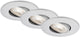 Briloner kulana - spots encastrés lot de 3 - luminaires encastrés orientables - 3 x LED 5w 460lm - couleur de la lumière : blanc chaud - profondeur d'installation : 30 mm - dimensions d'installation : 68 mm - produit : ø90 mm - chrome mat