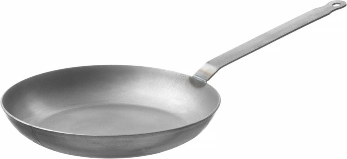 Poêle traditionnelle Hendi – tôle d'acier – manche soudé – ⌀280 mm