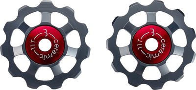 Bbb cycling roues de dérailleur en céramique aluminium shimano, campagnolo sram - 9 vitesses, 10 vitesses, 11 vitesses, 12 vitesses - durables - gris - 11t - aluboys céramique 11t bdp-22