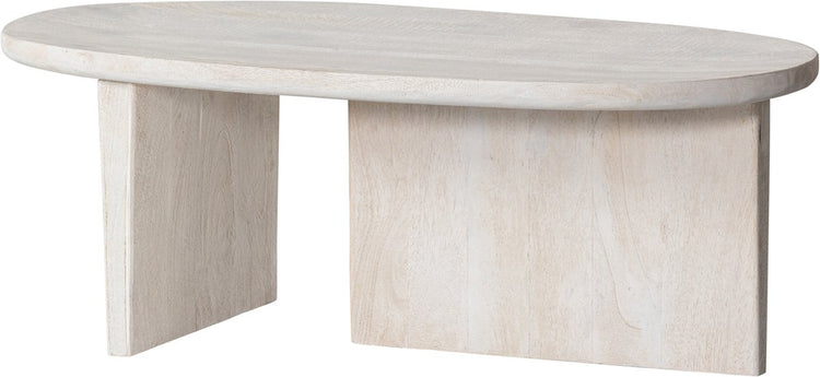 Table basse couture Woood - bois de manguier - naturel - 40x110x60