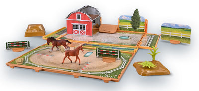 Coffret de jeu de livres d'animaux Collecta - chevaux - miniature - comprenant 2 figurines