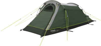 Tente tunnel Outwell earth 2 2025 - tente tunnel familiale 2 personnes - vert