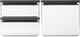 Conteneurs de conservation Brabantia savoureux+ - empilables - 1,5 + 1,5 + 3,5 l - gris foncé