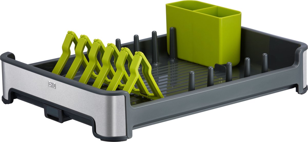 Eko - égouttoir royal, - plastique acier inoxydable - gris
