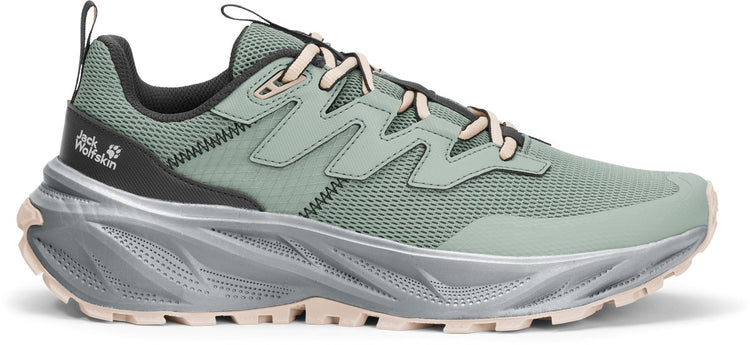 Jack wolfskin ps trail low w bottes de randonnée femme-vert zinnia
