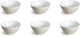 Médard de noblat - oslo blanc - petit bol 13 cm - 6 pièces - grès