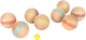 Petit pied en bois Jeu de Boules, 9dlg.