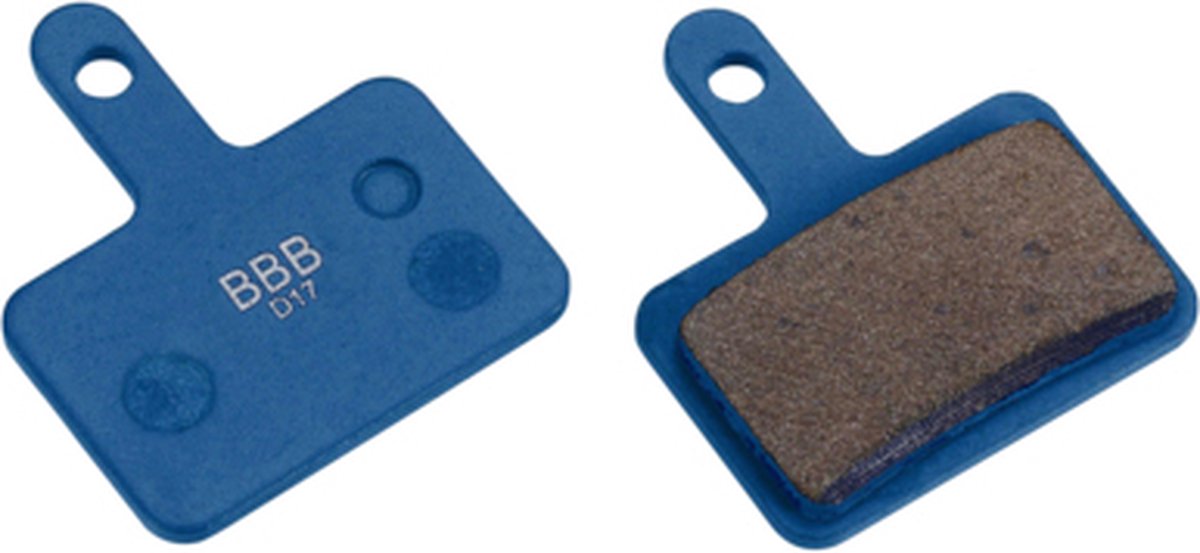 Plaquettes de frein de vélo Bbb cycling - butée de disque - plaquettes de frein vtt - compatibles avec les freins à disque Shimano, Tektro et Giant - bleu - bbs-53t