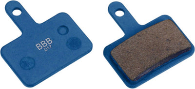 Plaquettes de frein de vélo Bbb cycling - butée de disque - plaquettes de frein vtt - compatibles avec les freins à disque Shimano, Tektro et Giant - bleu - bbs-53t