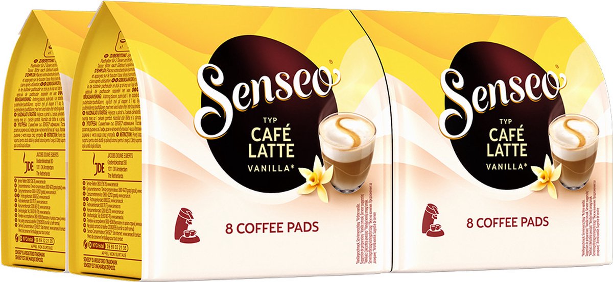 Senseo café latte vanille (4x 8 dosettes)
