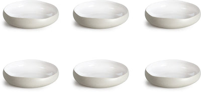Médard de noblat - oslo blanc - assiette creuse 20 cm - 6 pièces - grès