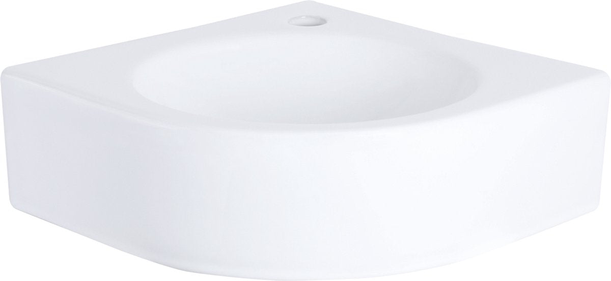 Fontaine d'angle Differnz Cleo - céramique blanche - 30 x 30 x 10 cm