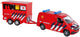 Brigade de pompiers du transporteur Kids Globe Globe VW avec remorque