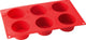 Dr. Oetker moule à muffins en silicone flexible pour 6 muffins