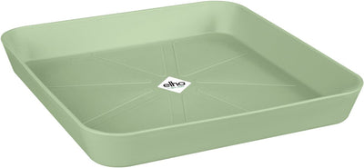 Elho loft urban Dish carré 28 - plat d'extérieur - ø 27,5 x h 3,8 cm - vert pistache