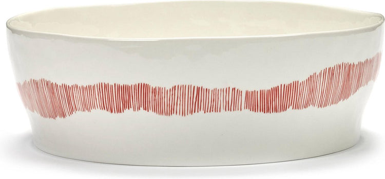 Serax - festin ottolenghi - saladier - blanc rouge - 28 ø