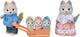 Familles Sylvanian 5636 figurines de jeu douces et veloutées de la famille husky
