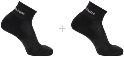 Salomon - chaussettes évasion | Paquet de 2 | chaussettes cheville | taille l 42-44 - noir