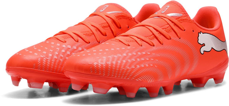 Puma future 9 play fg ag chaussures de sport unisexes - rouge brillant- blanc- noir- argent