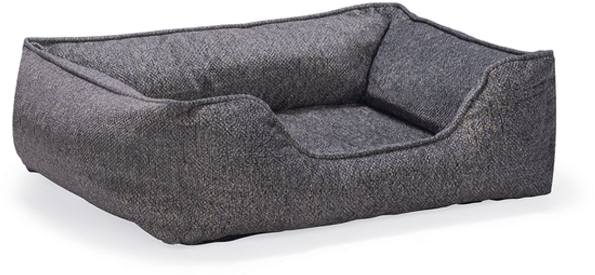 Beeztees mua - lit orthopédique pour chien - gris marron - 80x65x6 cm