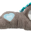 Gris paresseux en peluche trixie avec rythme cardiaque pour chiot