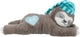 Gris paresseux en peluche trixie avec rythme cardiaque pour chiot