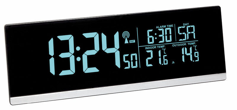 Tfa dostmann 60.2548.01 radio-réveil noir heures d'alarme : 1