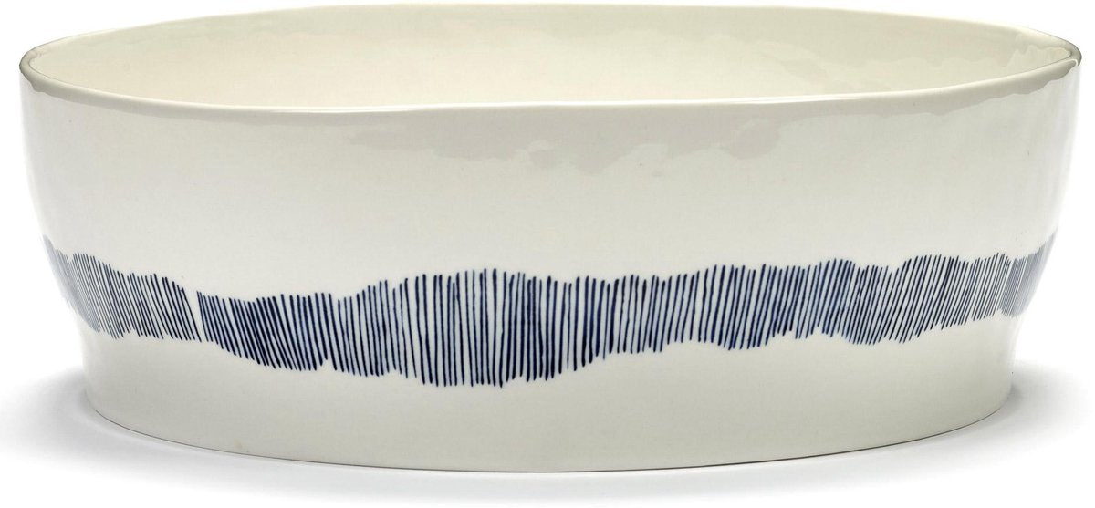 Serax - festin ottolenghi - saladier - blanc bleu - 28 ø