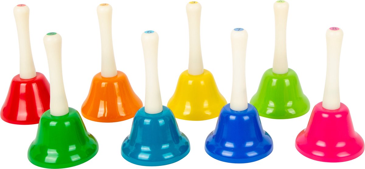 Small Foot Colored Handbels, ensemble de 8