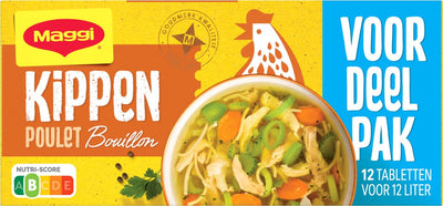 Maggi bouillon poulet pack économique - 20 boîtes x 12 cubes - pack économique