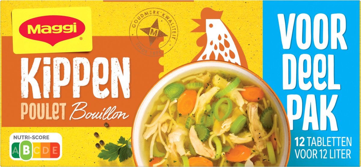 Maggi bouillon poulet pack économique - 20 boîtes x 12 cubes - pack économique