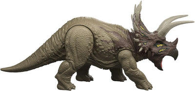 Mattel Jurassic World Survival - rugissement sauvage - tricératops