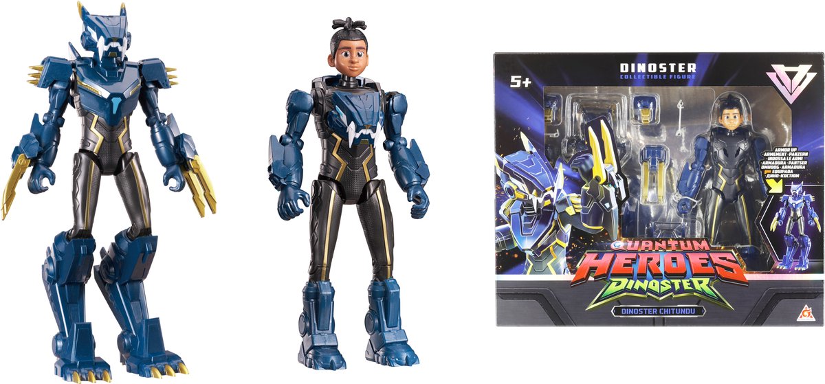 Dino star -fig 2 en 1 arti+armure 22cm - robot transformable - jay min