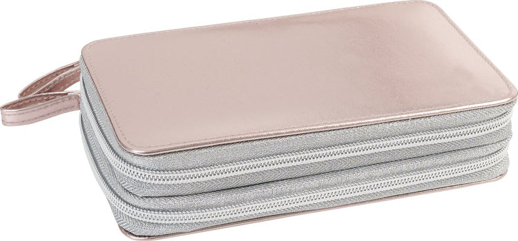 Trousse à crayons Eberhard Faber - remplie - 24 pièces - 2 couches - or rose - ef-577427