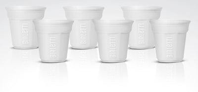 Bialetti - tasses à expresso - lot de 6 - blanc