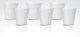 Bialetti - tasses à expresso - lot de 6 - blanc