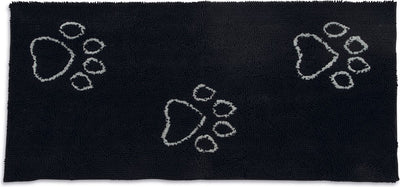 Dog gone smart dirty dog tapis sec coureur chien - tapis animal - noir - 152 x 76 cm