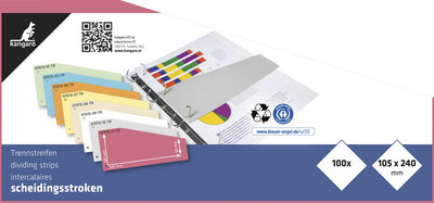 Trapèze de bande de séparation Kangaro - 2 trous - 180 grammes - rose - 100 pièces - 07070-13-tr