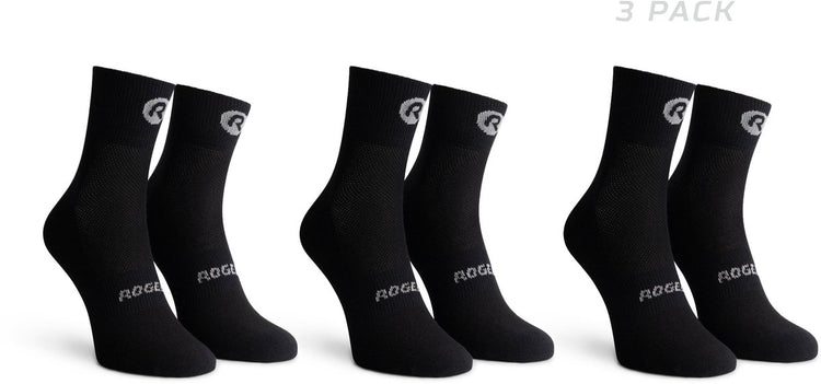 Rogelli core chaussettes de cyclisme - lot de 3 - noir - 36 39