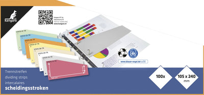 Bandes séparatrices Kangaro trapèze - 2 trous - 180 grammes - orange - 100 pièces - 07070-06-tr